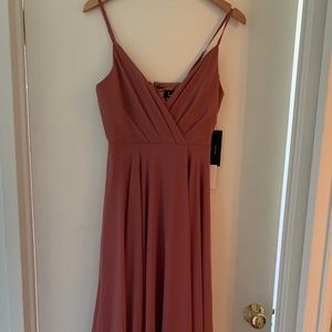 all about love rusty rose maxi dress
